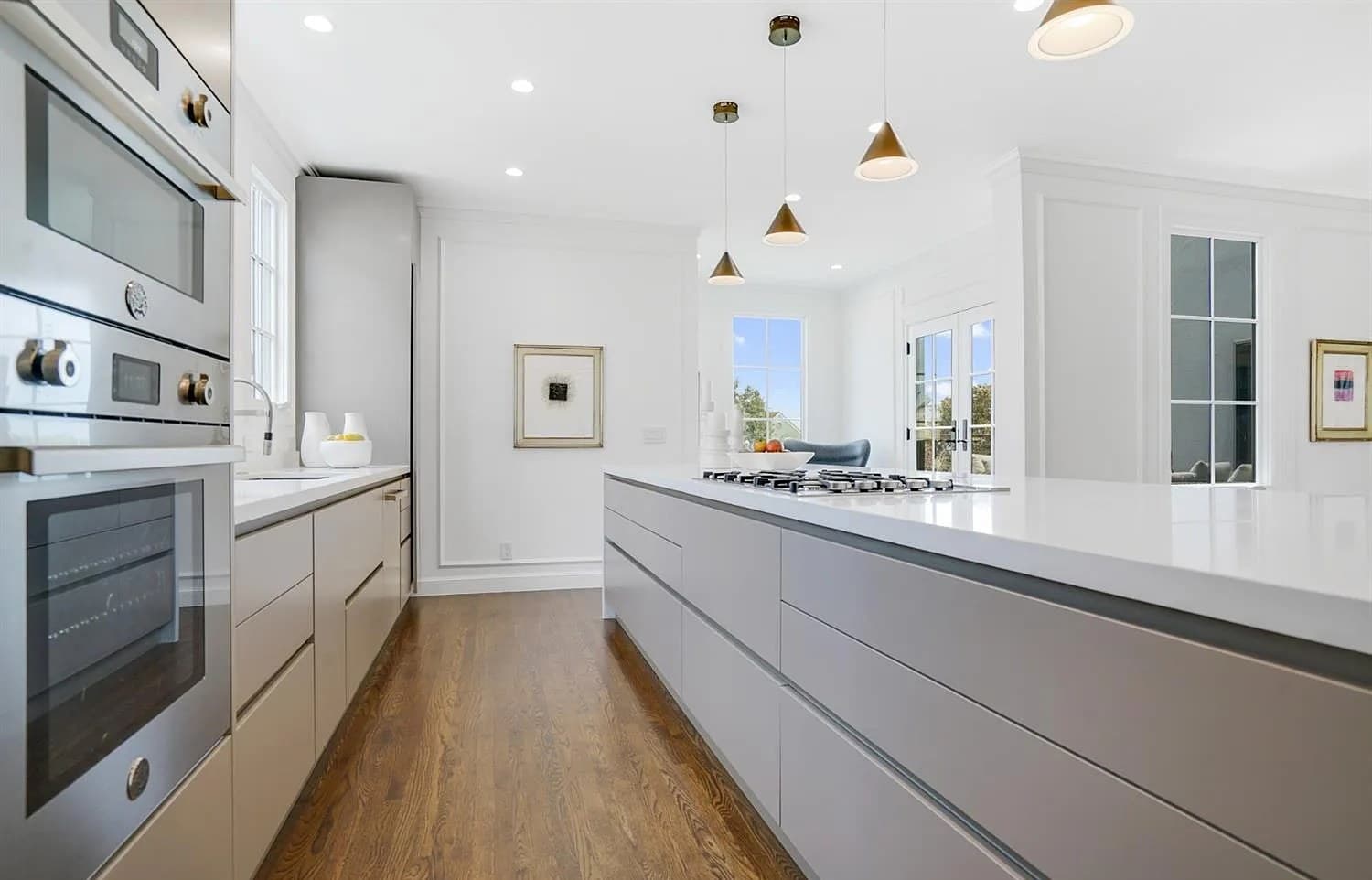 Full kitchen cabinetry run